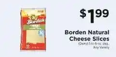 ShopRite Borden Natural Cheese Slices offer