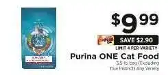 ShopRite Purina ONE Cat Food offer