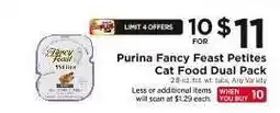 ShopRite Purina Fancy Feast Petites Cat Food Dual Pack offer