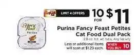 ShopRite Purina Fancy Feast Petites Cat Food Dual Pack offer