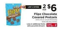 ShopRite Flipz Chocolate Covered Pretzels offer