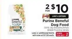 ShopRite PURINA Beneful Dog Food offer