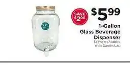 ShopRite 1-Gallon Glass Beverage Dispenser offer