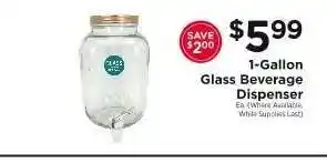 ShopRite 1-Gallon Glass Beverage Dispenser offer