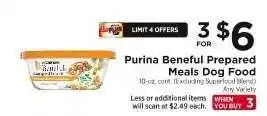 ShopRite Purina Beneful Prepared Meals Dog Food offer