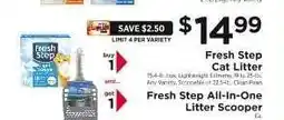 ShopRite Fresh Step Cat Litter offer