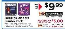 ShopRite Huggies Diapers Jumbo Pack offer