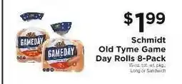 ShopRite Schmidt Old Tyme Game Day Rolls 8-Pack offer
