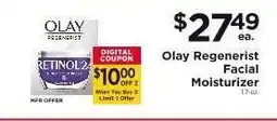 ShopRite Olay Regenerist Facial Moisturizer offer