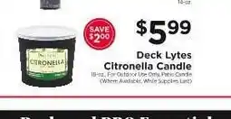 ShopRite Deck Lytes Citronella Candle offer