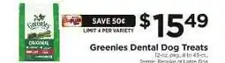 ShopRite Greenies Dental Dog Treats offer