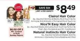 ShopRite Clairol Hair Color offer