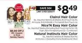 ShopRite Clairol Hair Color offer