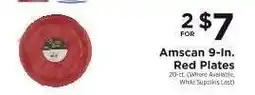 ShopRite Amscan 9-In. Red Plates offer