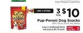 ShopRite Pup-Peroni Dog Snacks offer