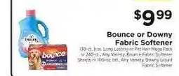 ShopRite Bounce or Downy Fabric Softener offer