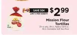 ShopRite Mission Flour Tortillas offer