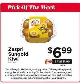 ShopRite Zespri Sungold Kiwi offer