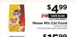 ShopRite Meow Mix Cat Food offer