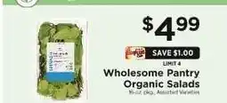 ShopRite Wholesome Pantry Organic Salads offer