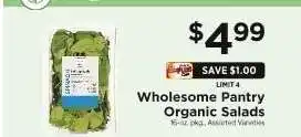 ShopRite Wholesome Pantry Organic Salads offer