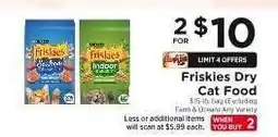 ShopRite Friskies Dry Cat Food offer