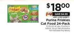 ShopRite Purina Friskies Cat Food 24-Pack offer