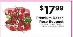 ShopRite Premium Dozen Rose Bouquet offer
