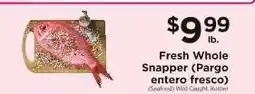 ShopRite Fresh Whole Snapper offer