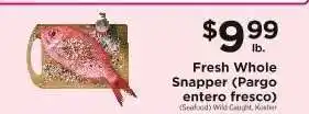 ShopRite Fresh Whole Snapper offer