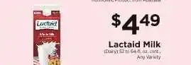 ShopRite Lactaid Milk offer