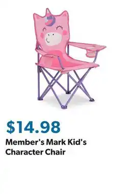 Sam's Club Member's Mark Kid's Character Chair offer