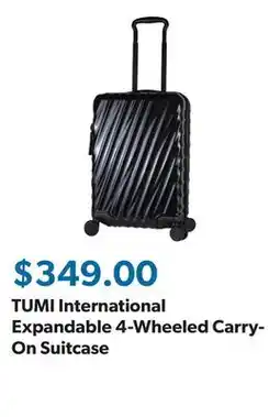 Sam's Club TUMI International Expandable 4-Wheeled Carry-On Suitcase offer