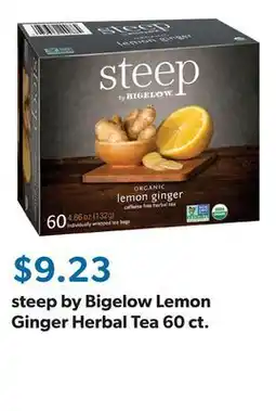 Sam's Club steep by Bigelow Lemon Ginger Herbal Tea 60 ct offer