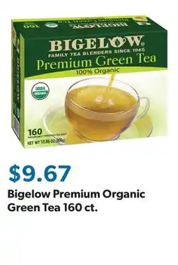 Sam's Club Bigelow Premium Organic Green Tea 160 ct offer