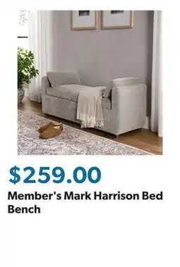 Sam's Club Member's Mark Harrison Bed Bench offer
