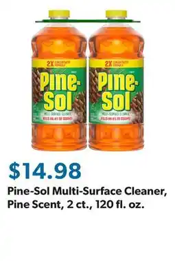 Sam's Club Pine-Sol Multi-Surface Cleaner, Pine Scent, 2 ct., 120 fl. oz offer