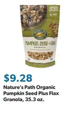 Sam's Club Nature's Path Organic Pumpkin Seed Plus Flax Granola, 35.3 oz offer