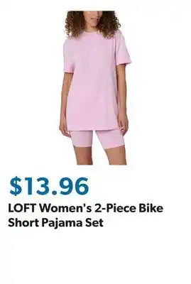 Sam's Club LOFT Women's 2-Piece Bike Short Pajama Set offer