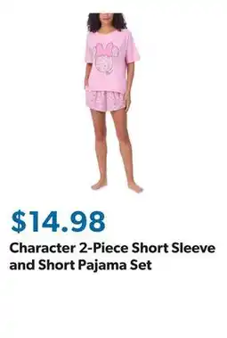 Sam's Club Character 2-Piece Short Sleeve and Short Pajama Set offer