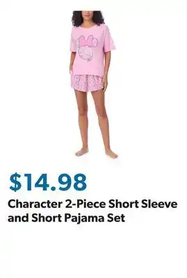Sam's Club Character 2-Piece Short Sleeve and Short Pajama Set offer