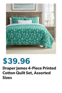 Sam's Club Draper James 4-Piece Printed Cotton Quilt Set, Assorted Sizes offer
