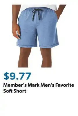 Sam's Club Member's Mark Men's Favorite Soft Short offer