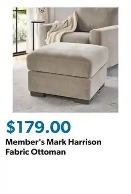 Sam's Club Member's Mark Harrison Fabric Ottoman offer
