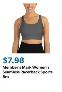 Sam's Club Member's Mark Women's Seamless Racerback Sports Bra offer