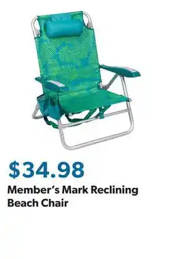Sam's Club Member's Mark Reclining Beach Chair offer