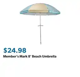 Sam's Club Member's Mark 8' Beach Umbrella offer