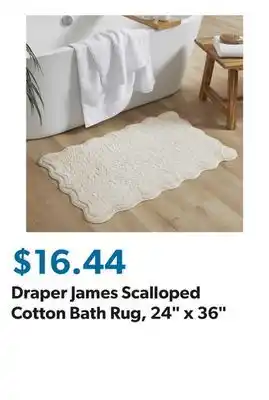 Sam's Club Draper James Scalloped Cotton Bath Rug, 24 x 36 offer