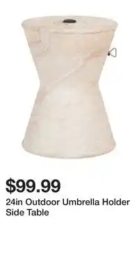 TJ Maxx 24in Outdoor Umbrella Holder Side Table offer