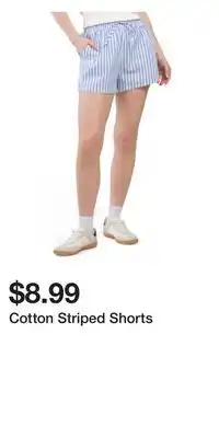 TJ Maxx Cotton Striped Shorts offer